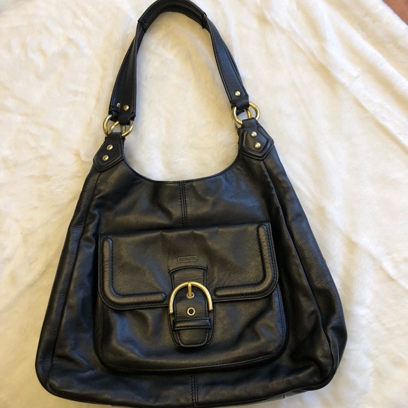 Coach Handbags - Coach Black Hobo bag. 3 separate compartments.
